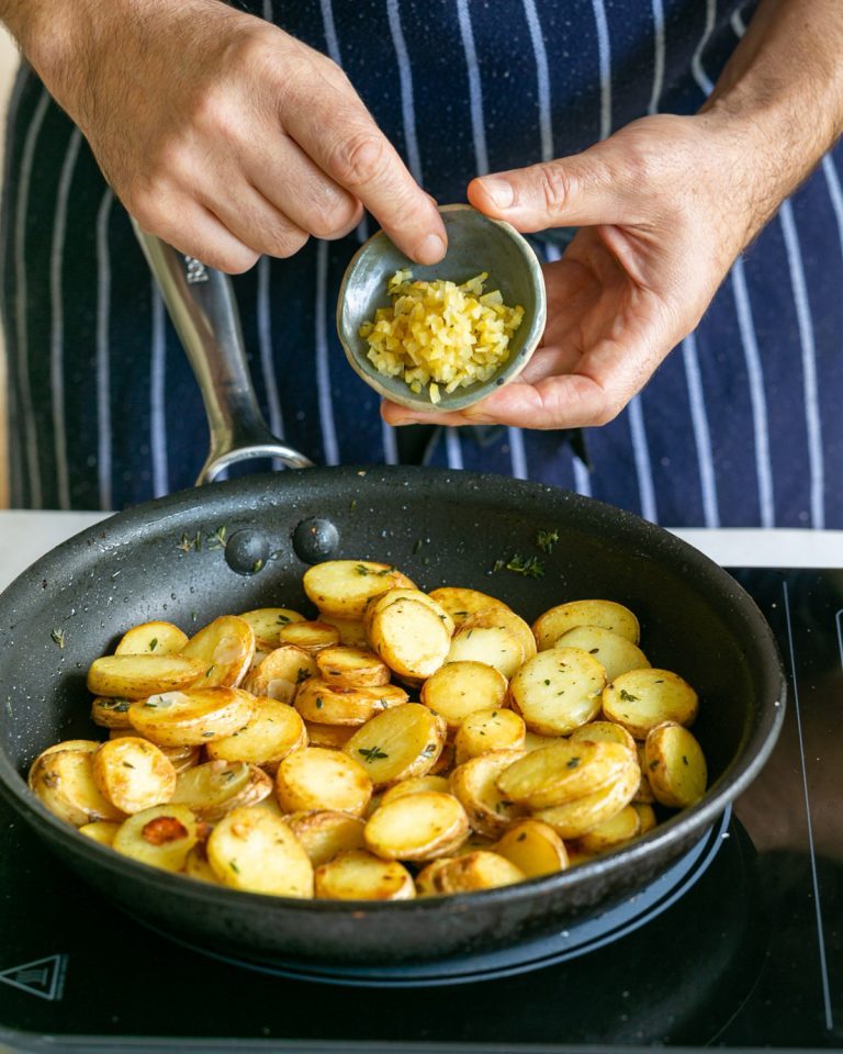 Roasted Kipfler Potatoes with Preserved Lemon Between2Kitchens