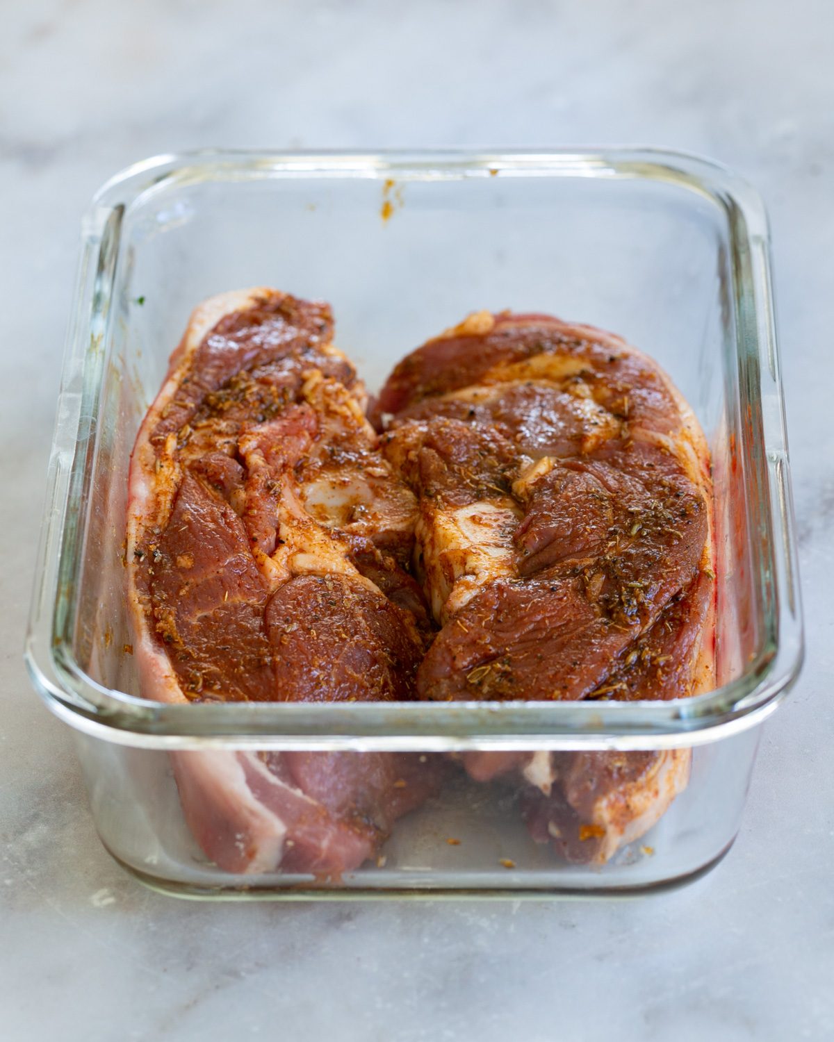 Marinated lamb chops