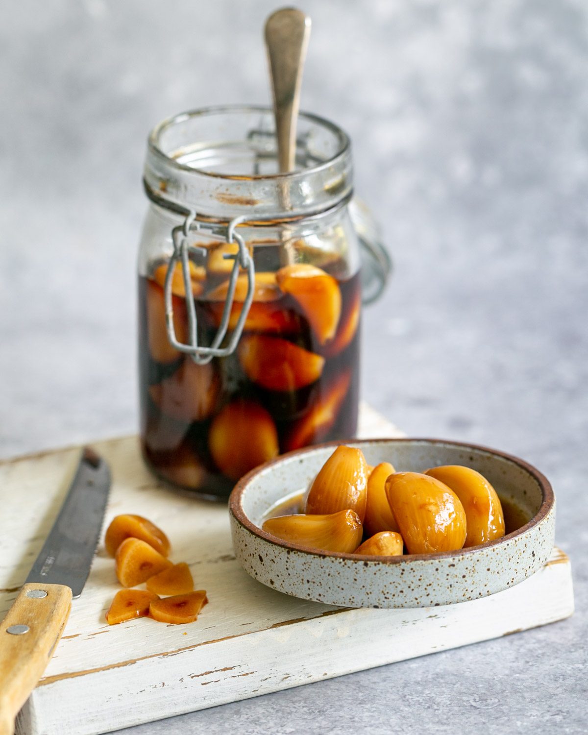 Korean pickled garlic