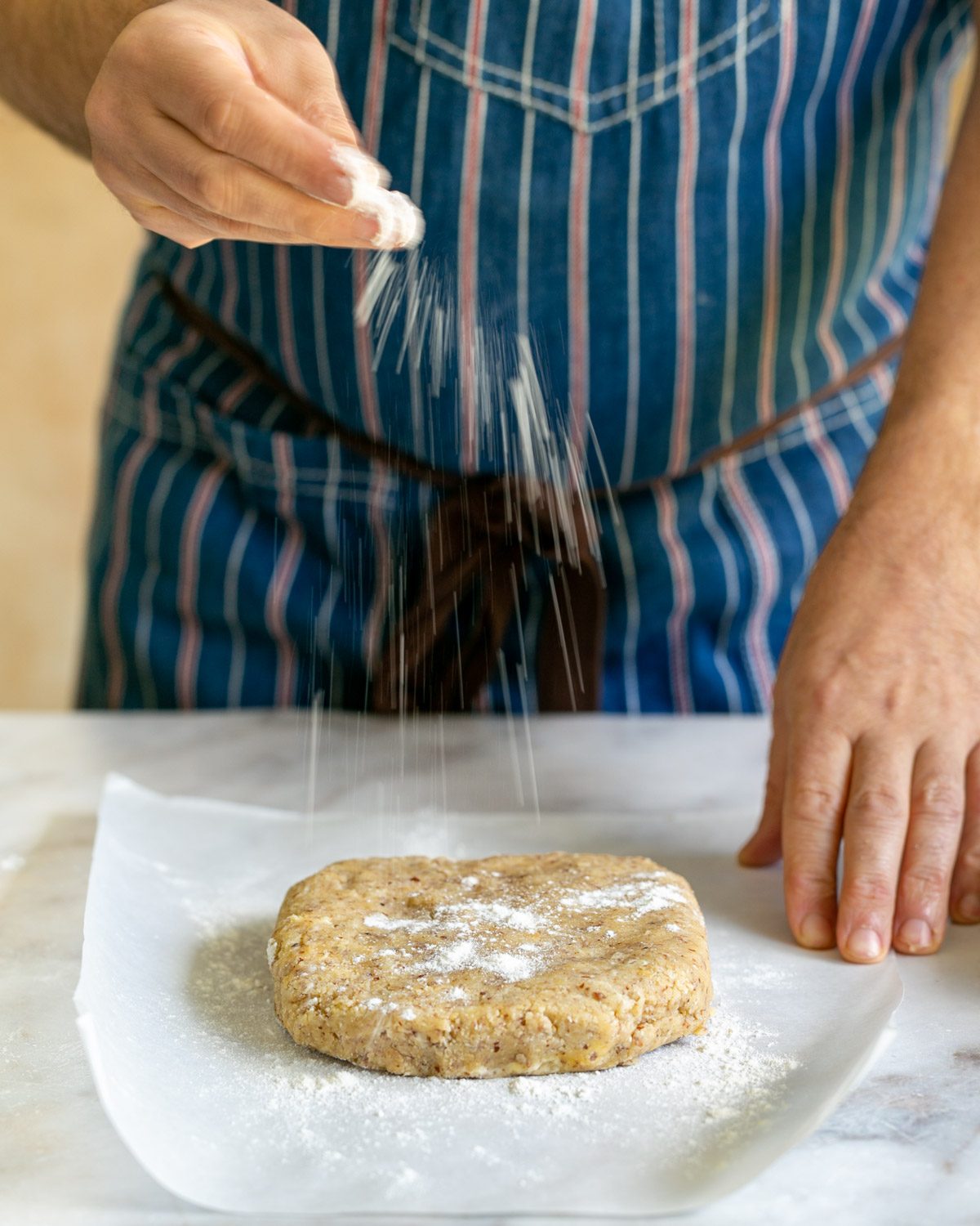 Rolling out the dough