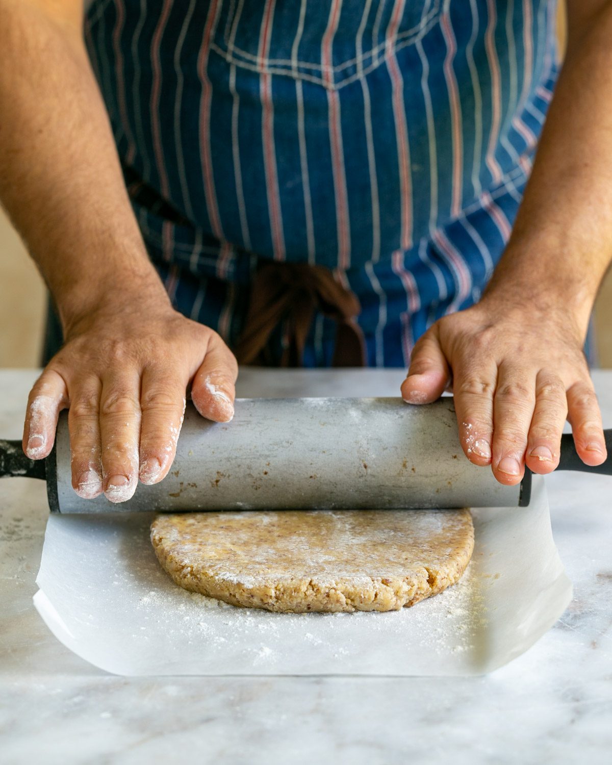 Rolling out the dough