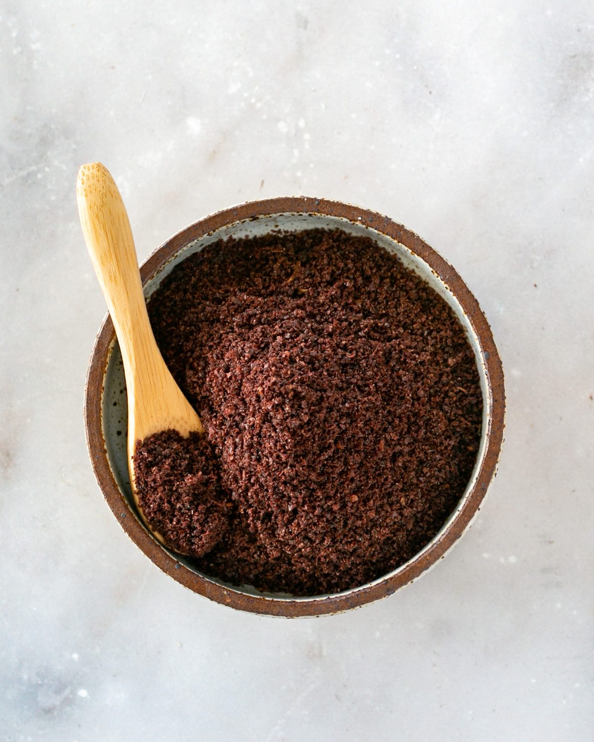 Sumac powder in a pinch bowl