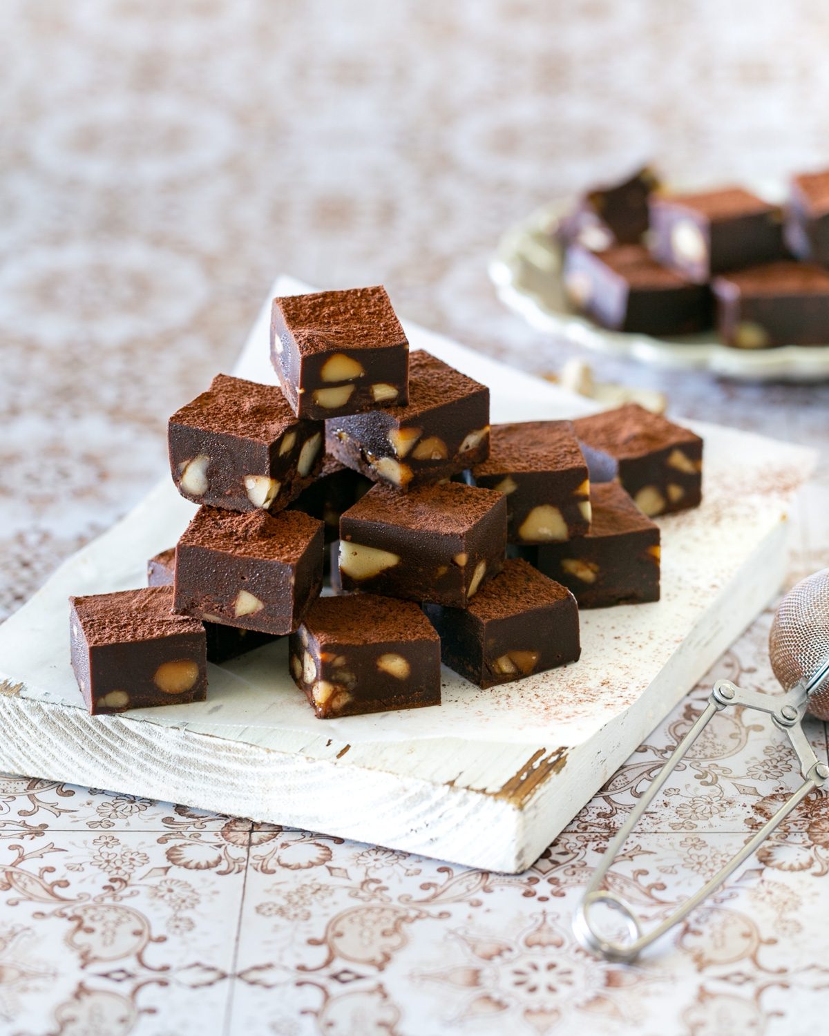 Stacked Caramel macadamia pralines