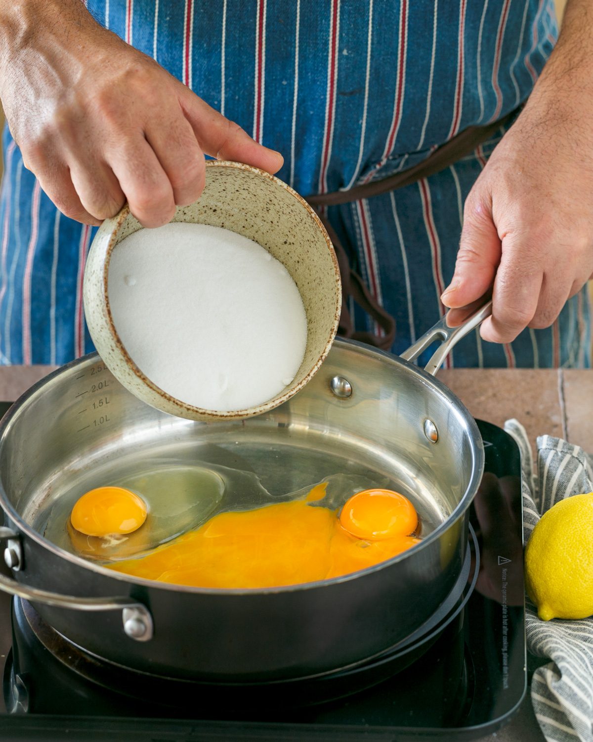 steps to make yuzu curd