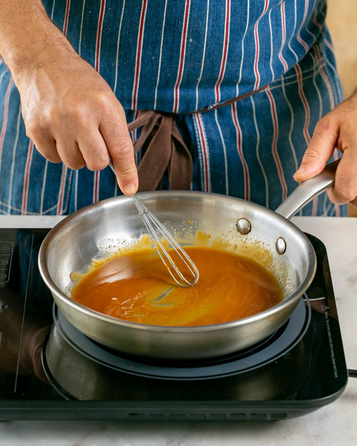 making the miso glaze