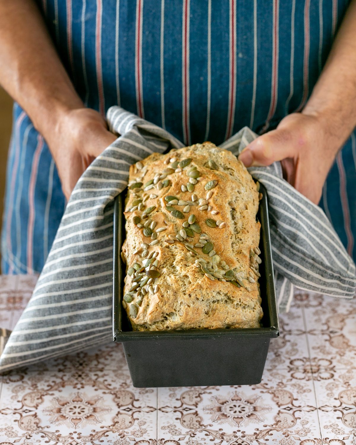 Freshly baked spelt bread